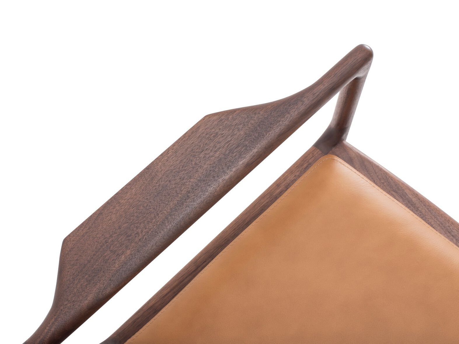 Кресло грецкого ореха с кожаной подушкой Gazzda Dedo ARCH-00052628 - Вид №3