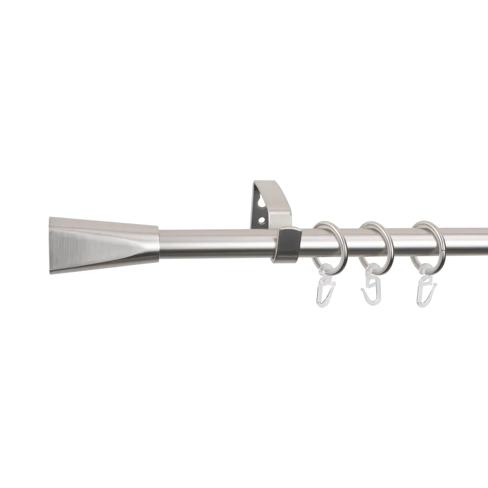 Настенный карниз раздвижной однорядный KREAFORTA Грац d16/19 160-300 см металл цвет никель 89457735 STLM-2096213  - Вид №5