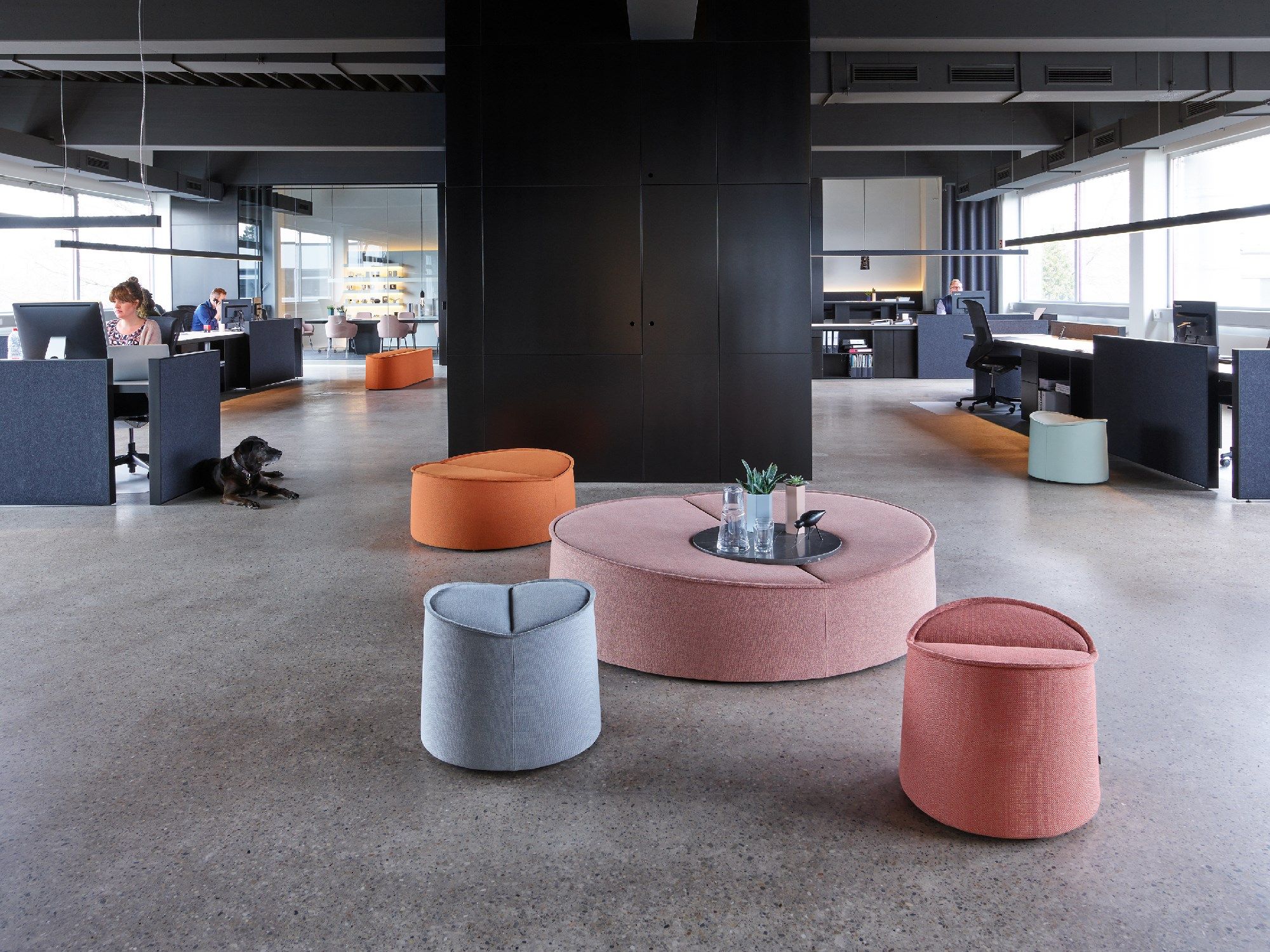 Круглый пуф из ткани COR Nenou ARCH-00043624 - Вид №2