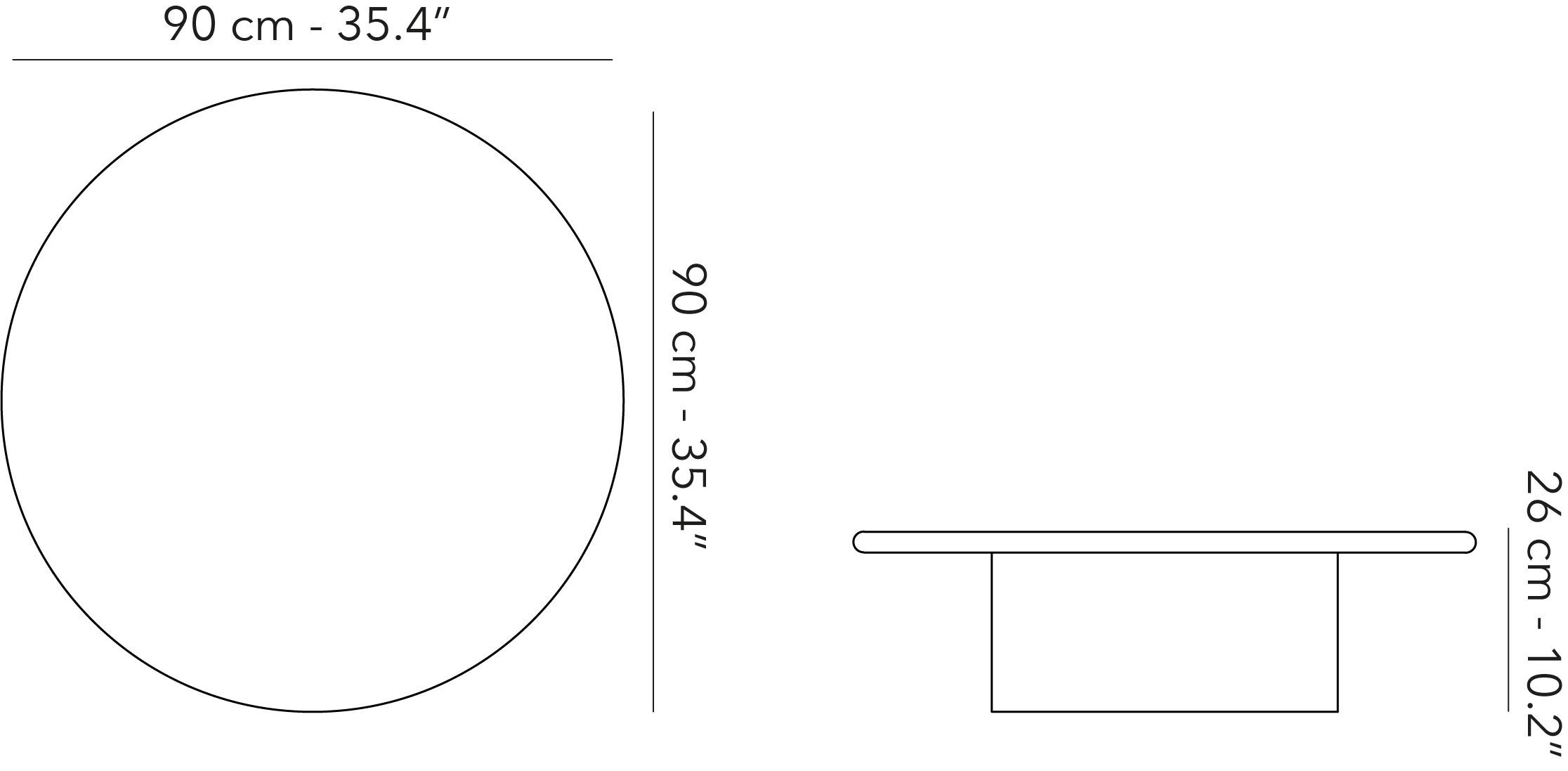 Низкий журнальный столик из цементных материалов Jardinico Комо ARCH-00020480 - Вид №3