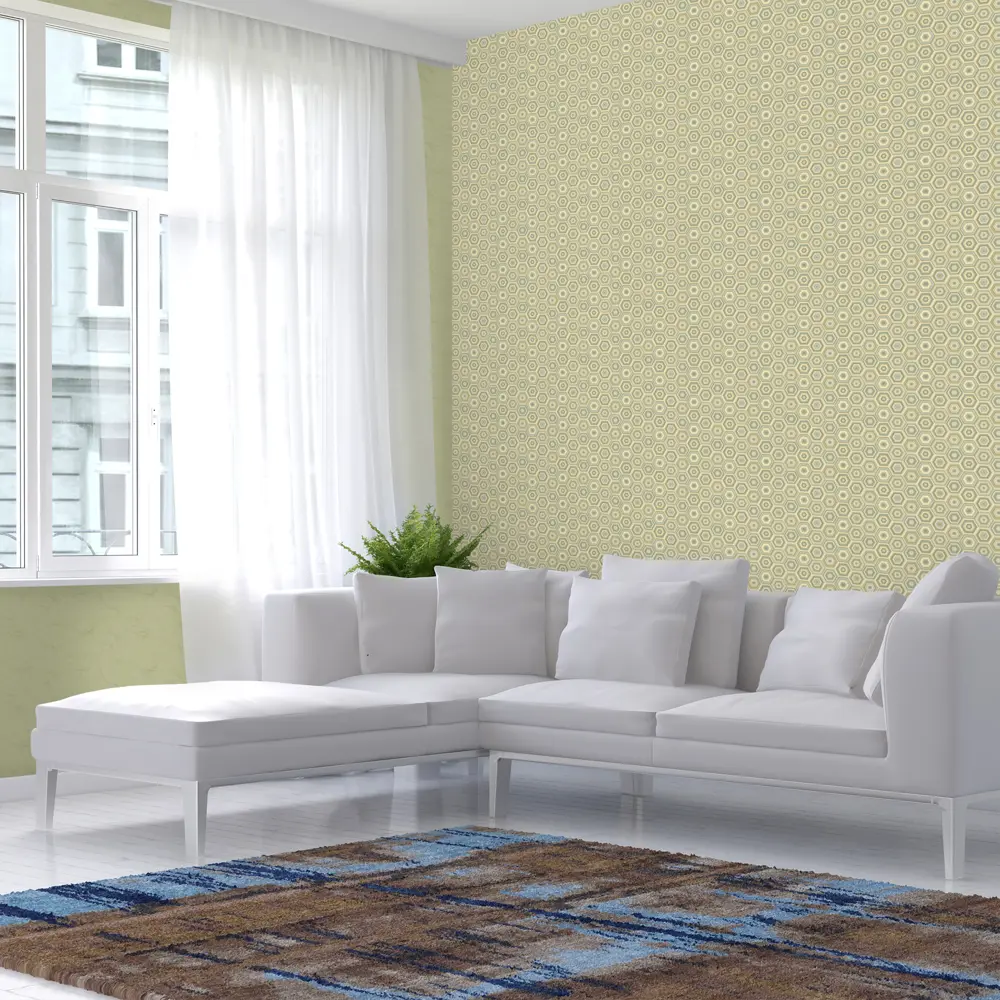 Обои флизелиновые 1,06х10 м цвет зелёный ED3420-8 81961373 STLM-2100619 EURO DECOR Freedom - Вид №4