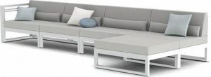 MNST1137 Concept 4 PCA белый f8 текстиль белый t8 правый Manutti Fuse
