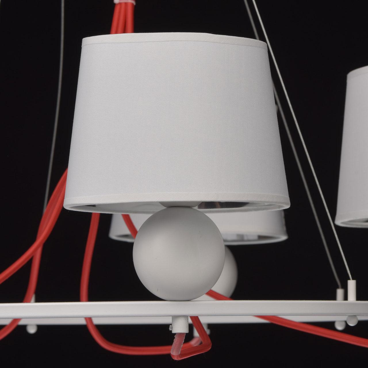 Подвесная люстра MW-Light Лацио 5 103011505 белая MW-LIGHT ЛАЦИО 186542 Белый - Вид №1