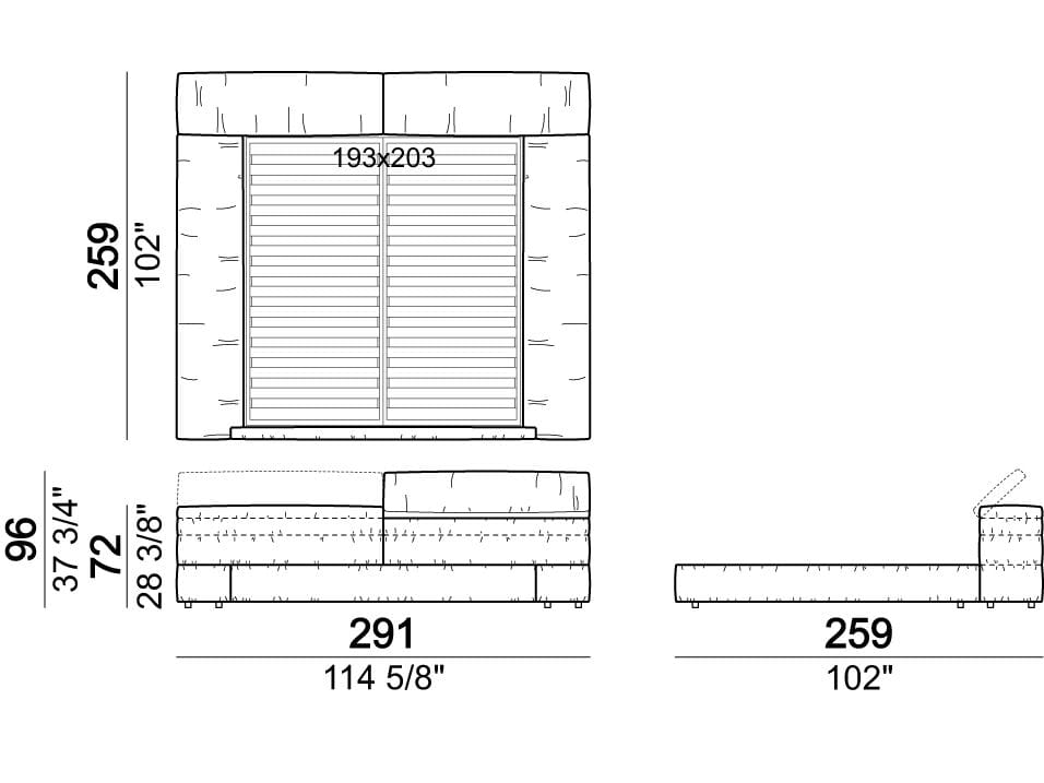 Двуспальная кровать для хранения Arketipo ARCH-00091972 - Вид №15