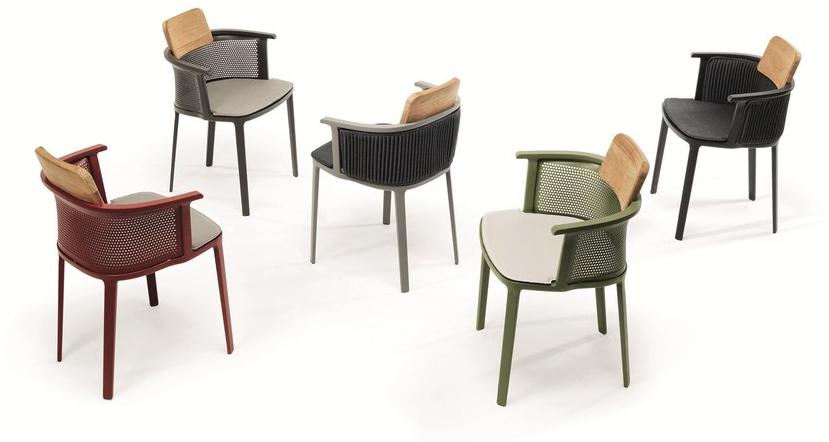 Ethimo Штабелируемый садовый стул из алюминия Nicolette Nipdim__t - Вид №6