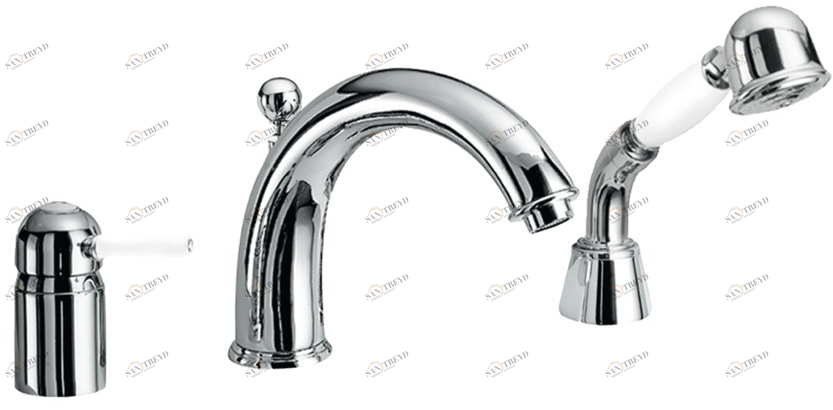 Fir Italia Комплект для ванны на 3 отверстия с ручным душем Melrose 71 sun-id-1417776