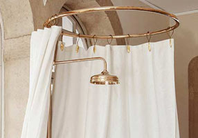 Gentry Home Карниз для штор для душа Shower curtain rail Темное золото GH102214  - Вид №1