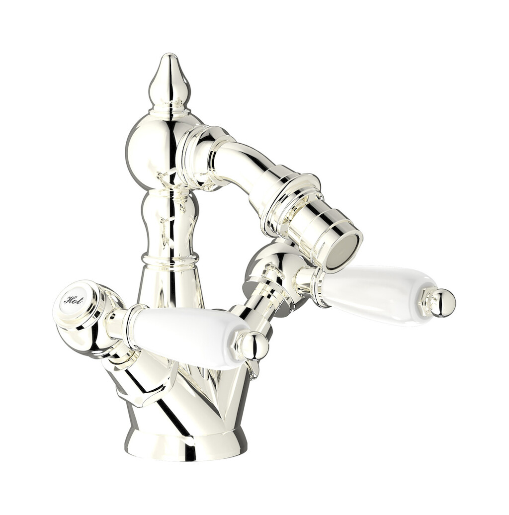 Смеситель для биде с 2 ручками в комплекте с донным клапаном. WE ARE IB hl225pl_2 Platinum Hermes