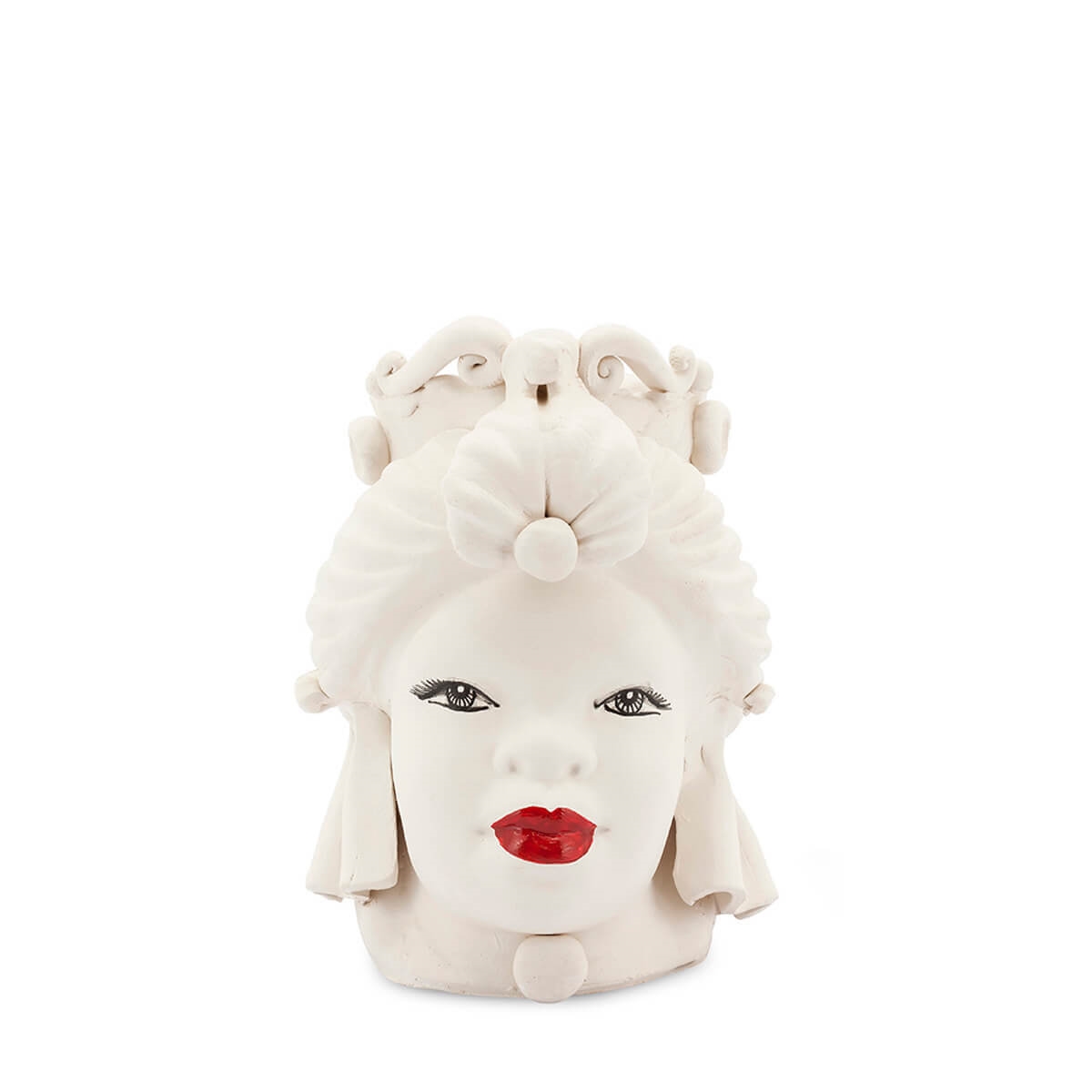 200941-WT ABHIKA ВАЗА MORO LADY МАЛЕНЬКАЯ WHITE MATT 