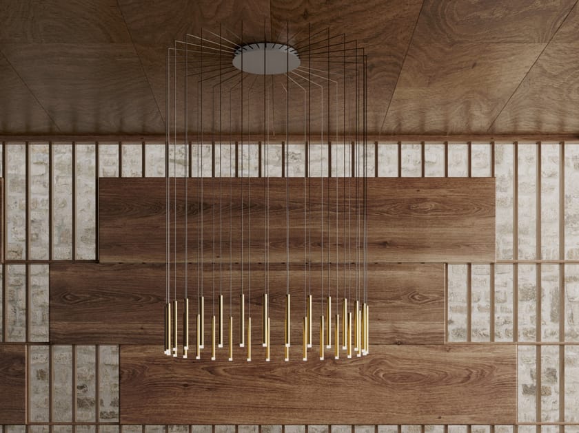 Стальной светодиодный подвесной светильник LedsC4 свеча ARCH-00151505