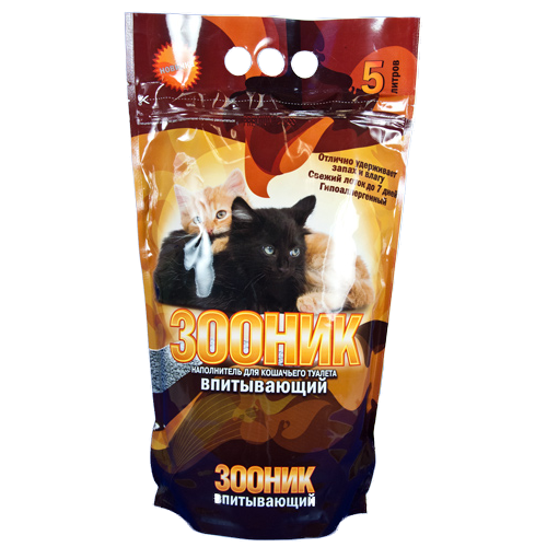 ПР0026781 Наполнитель для кошачьего туалета впитывающий 5л ЗООНИК 