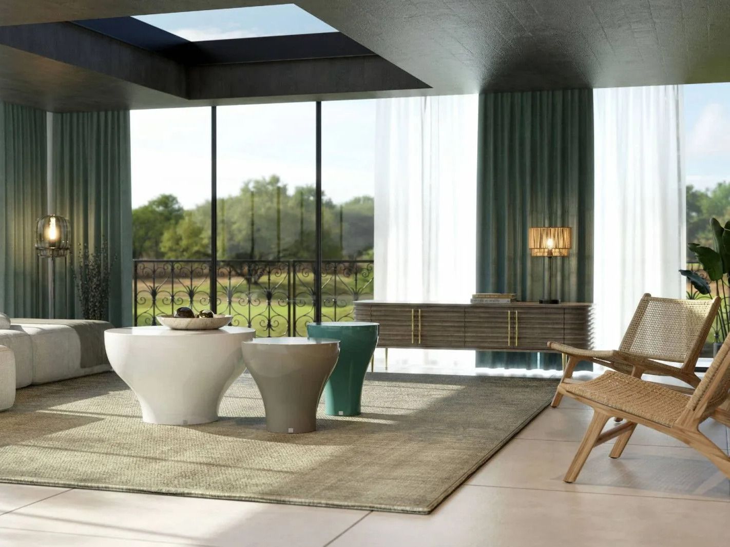 Журнальный столик из стекловолокна GANSK BLOOM ARCH-00071622 - Вид №3