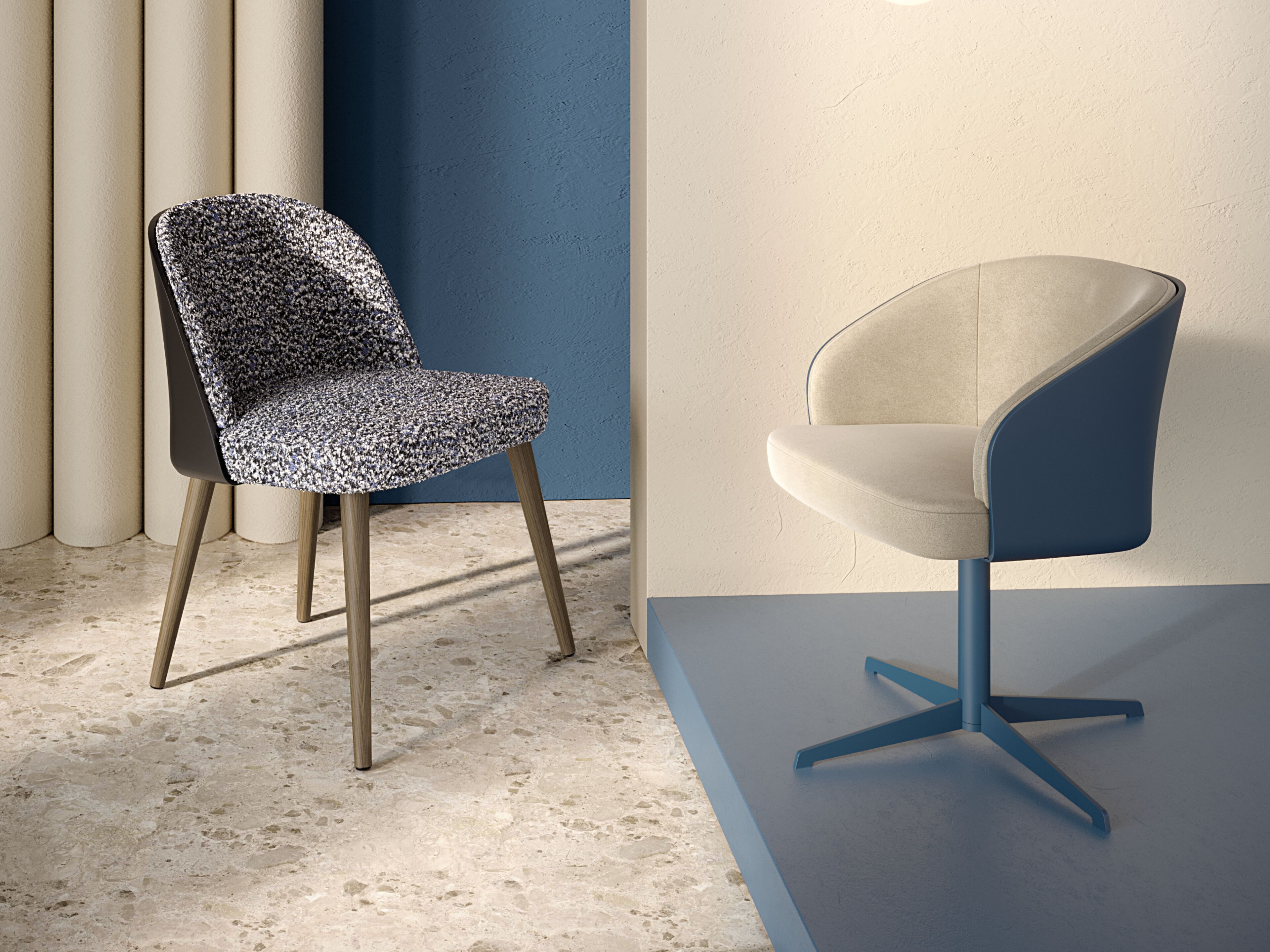 Тканевый стул с подлокотниками Innova Imbottiti TWIN ARCH-00052251 - Вид №3