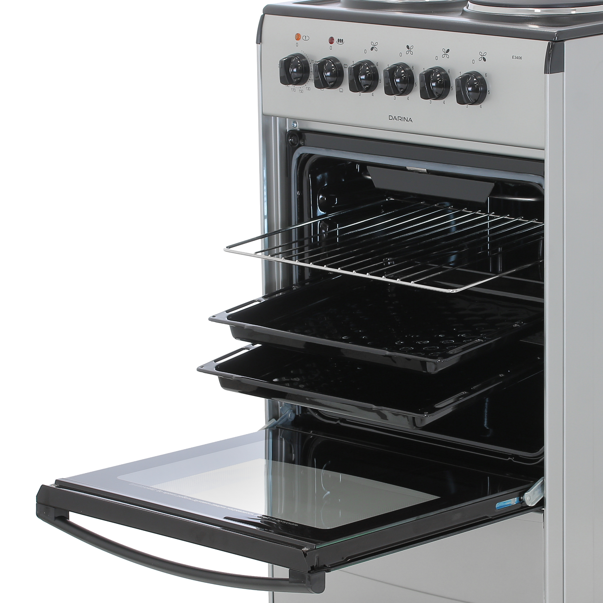 9934918 Электрическая плита DARINA E 3406 S серебристый STDN-0118806 - Вид №5