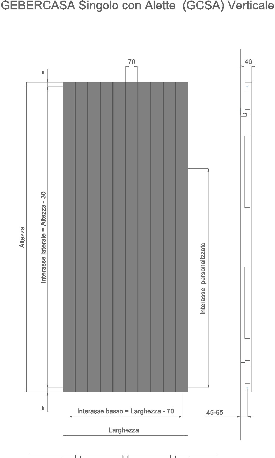 Geber Radiatori Вертикальный настенный стальной радиатор с порошковым покрытием Geber casa sun-id-1431581 - Вид №3