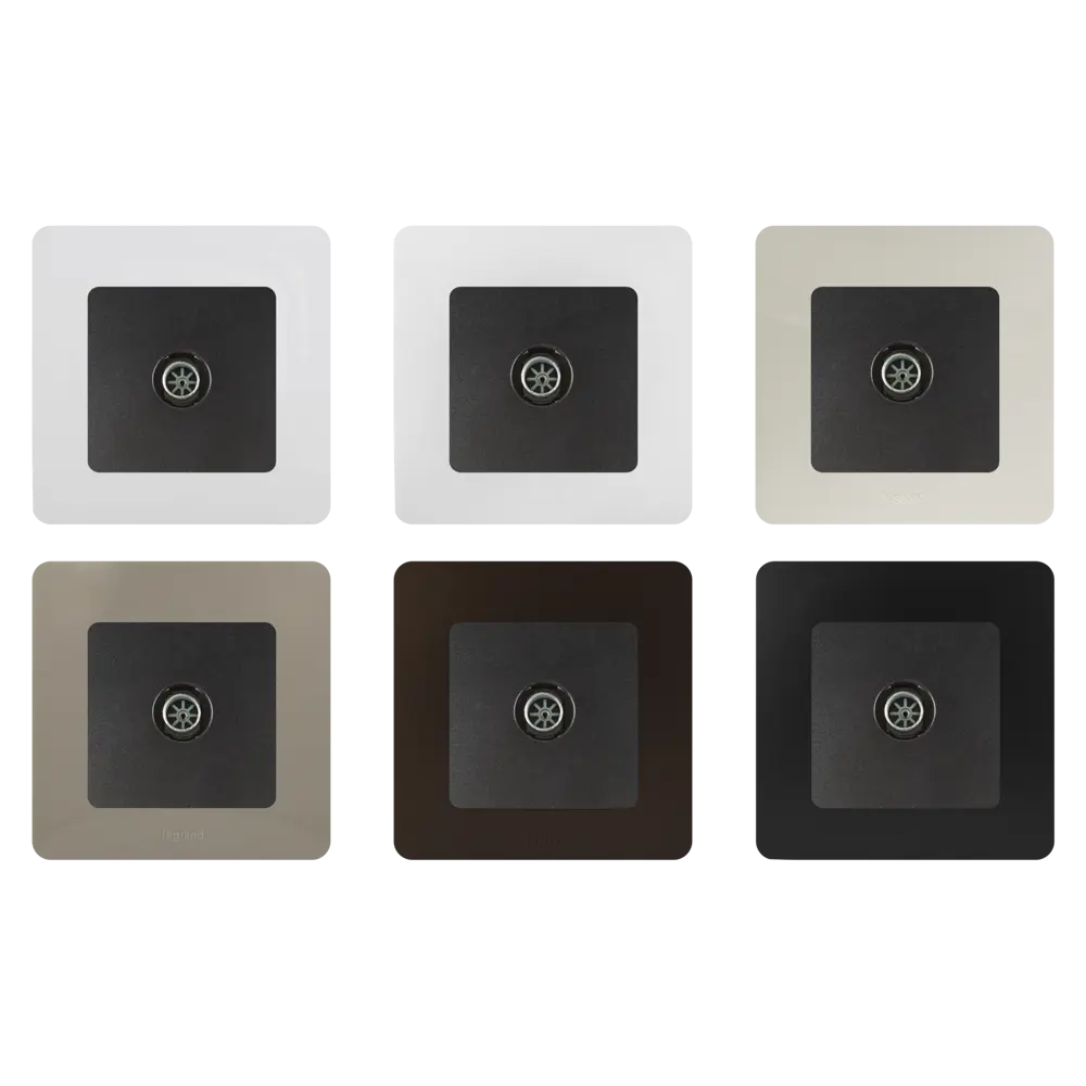 ТВ-розетка Legrand Etika антрацит для цифрового телевидения 17367845 STLM-0008054 - Вид №1