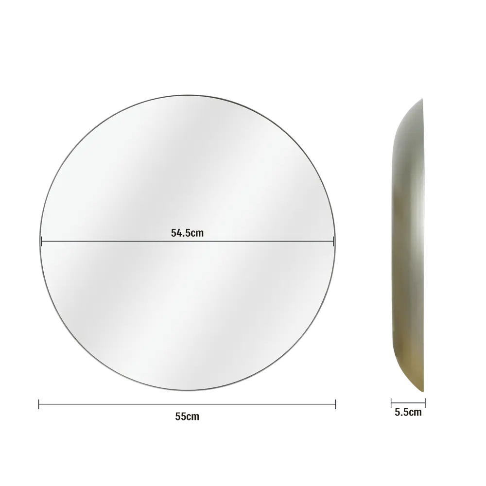 INSPIRE Nory Silver — круглое зеркало для интерьера 55 см 86484839 STLM-1442853 - Вид №9