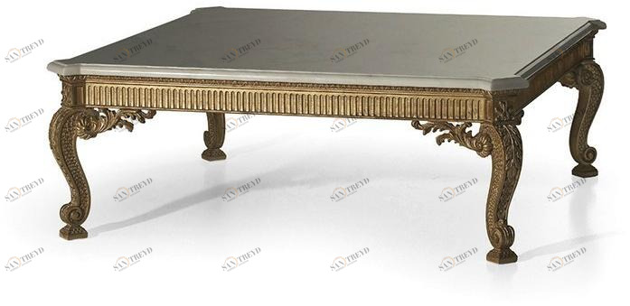 OAK Лакированный журнальный столик с мраморной столешницей Galleria sun-id-1361696