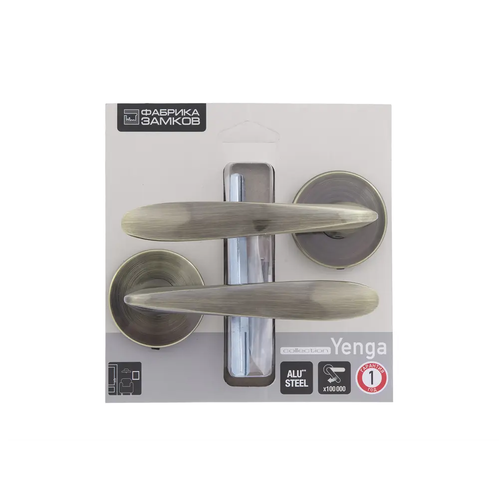 Дверные ручки Фабрика замков Cirta без запирания цвет бронза STLM-2068716 - Вид №2