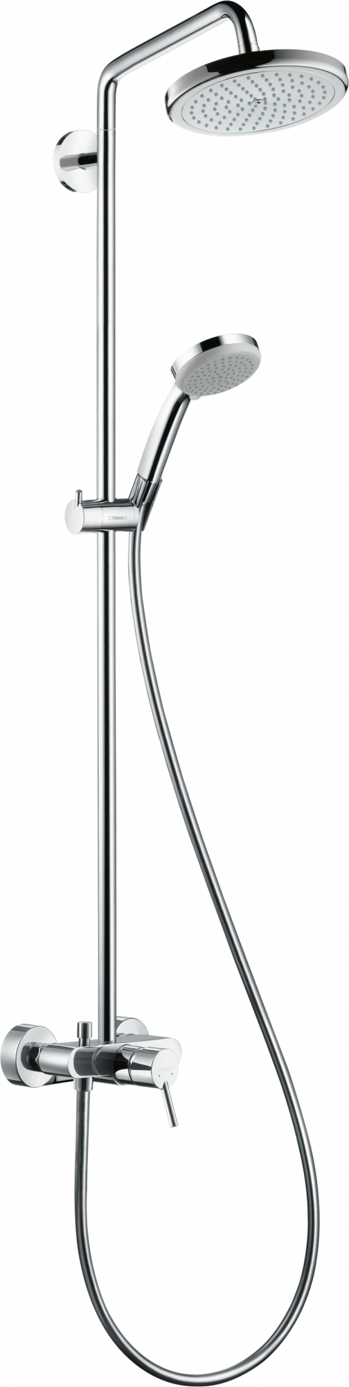 27222000 Croma Showerpipe 220 1jet с однорычажным смесителем Hansgrohe 