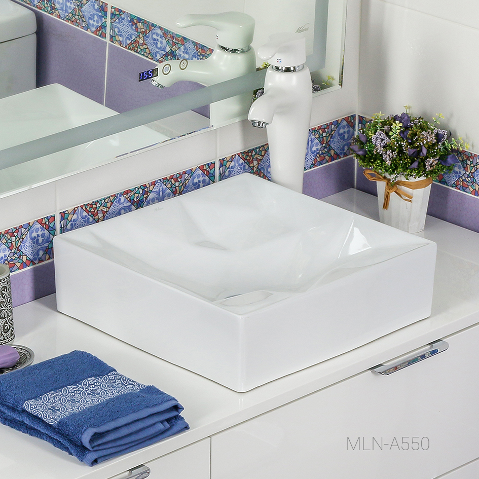 Накладная раковина melana mln-a550 A550-805 - Вид №3