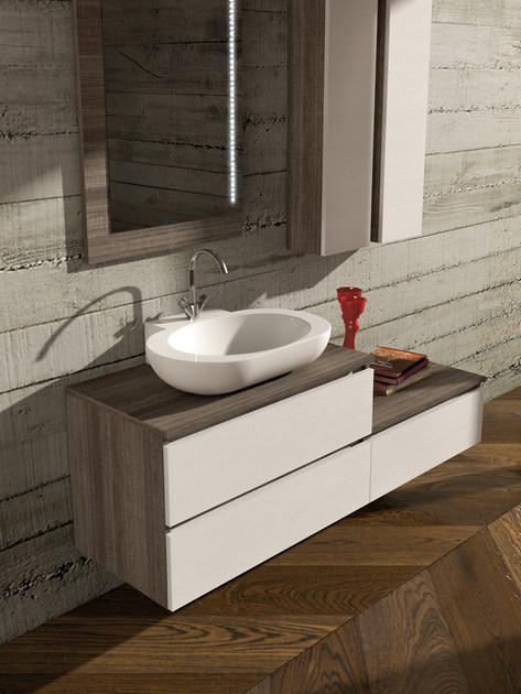 LEGNOBAGNO Тумба под умывальник модульная подвесная со шкафом Urban sun-id-1484884 - Вид №1