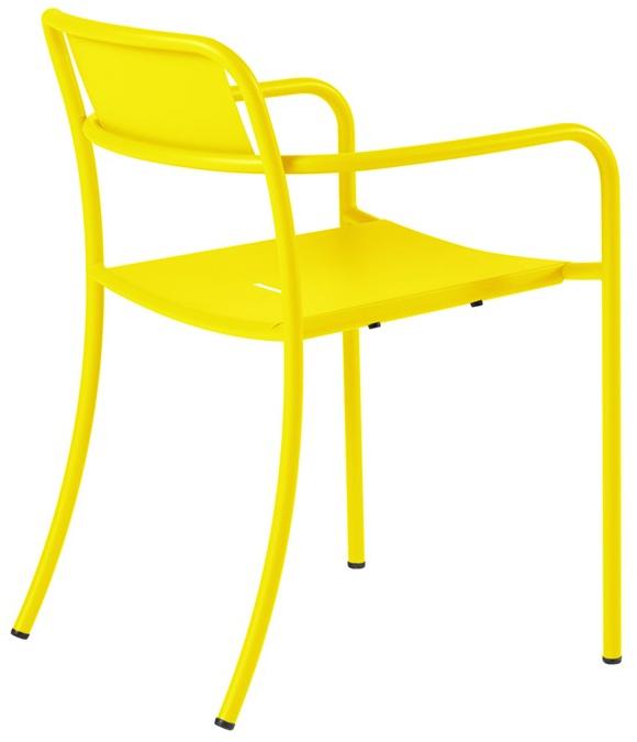 Tolix Садовый стул из нержавеющей стали с подлокотниками Patio 07392 - Вид №1