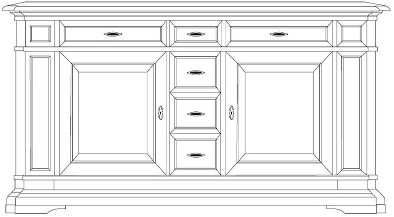 Arvestyle Буфет из массива дерева с ящиками San marco sun-id-1465755 - Вид №10