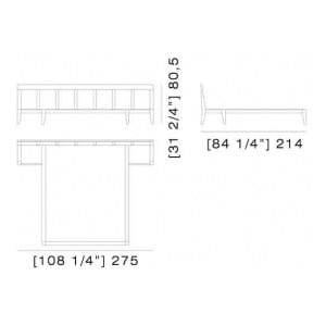 Двуспальная кровать со встроенными тумбочками Morelato Contemporaneo ARCH-00091758 - Вид №5