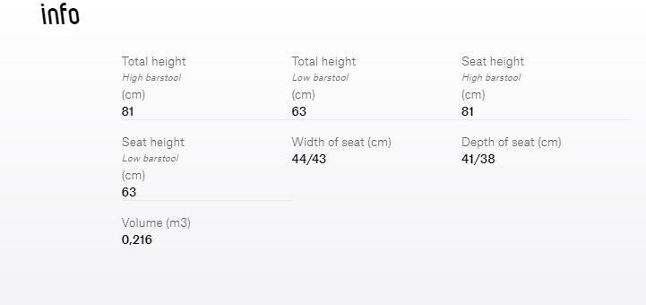 TON Высокий табурет Stockholm sun-id-1437448 - Вид №2