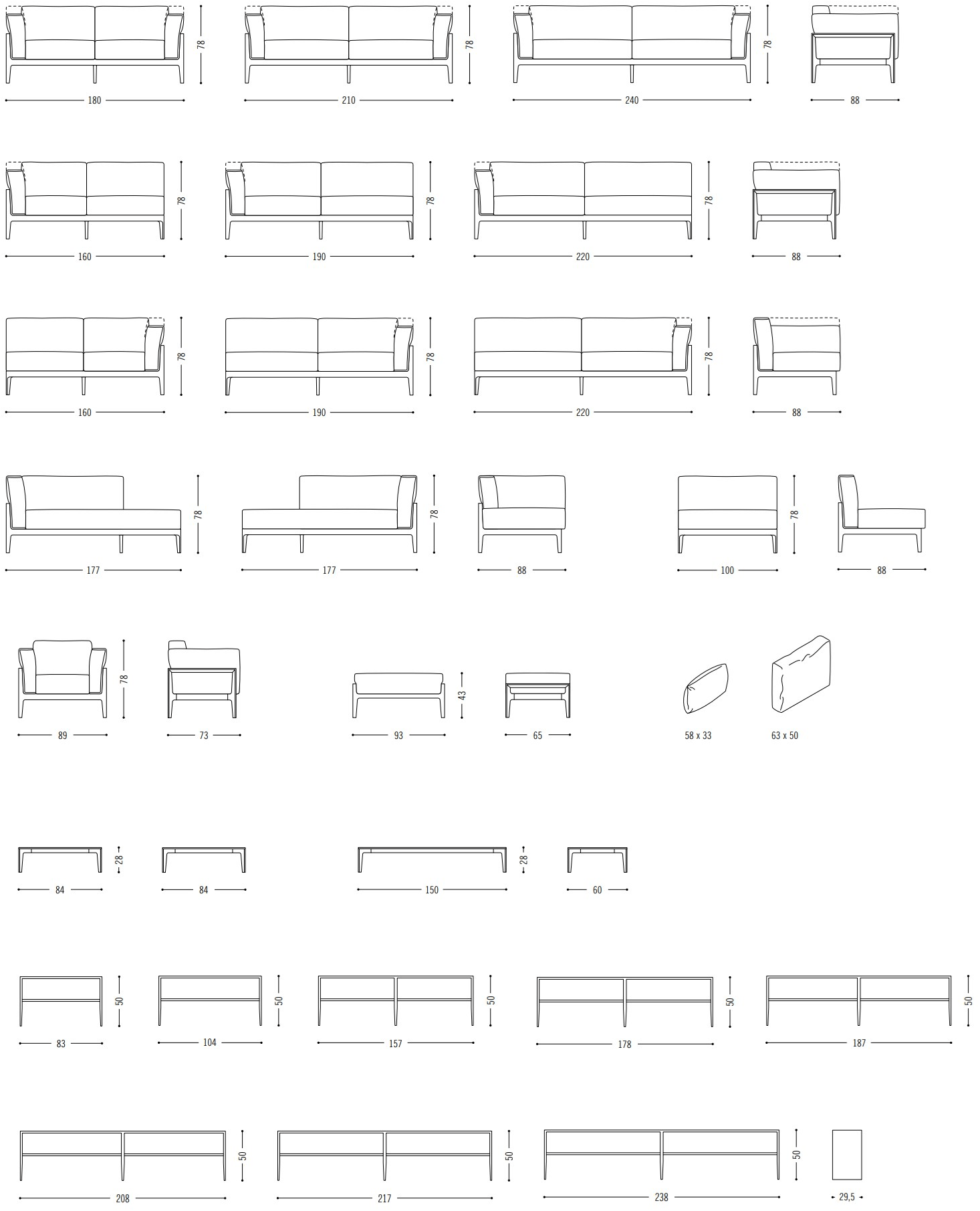 COR 2-местный тканевый диван Elm sun-id-1423702 - Вид №4