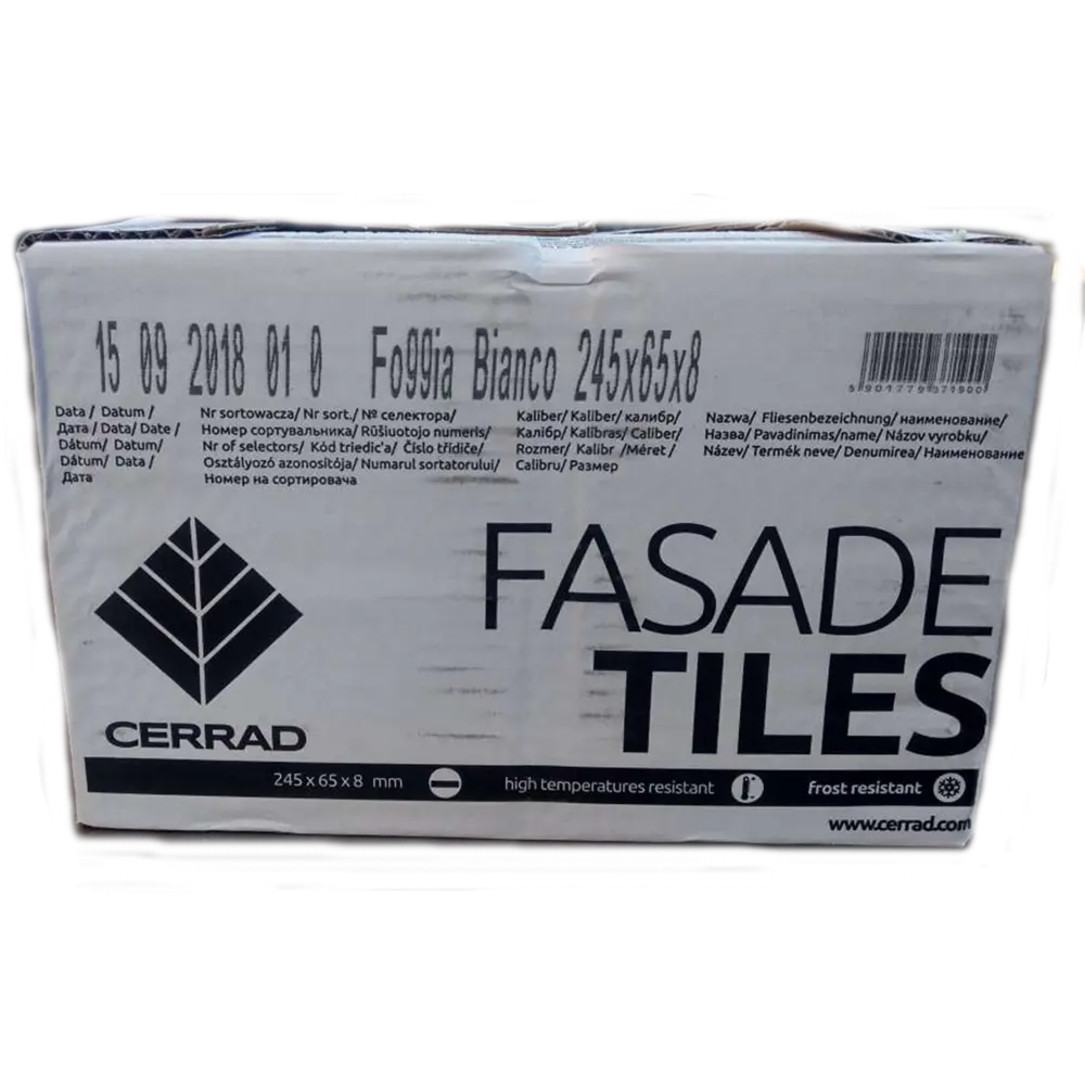 Фасадная плитка Cerrad Foggia Bianco для элегантной отделки 82236063 STLM-0022523 - Вид №2
