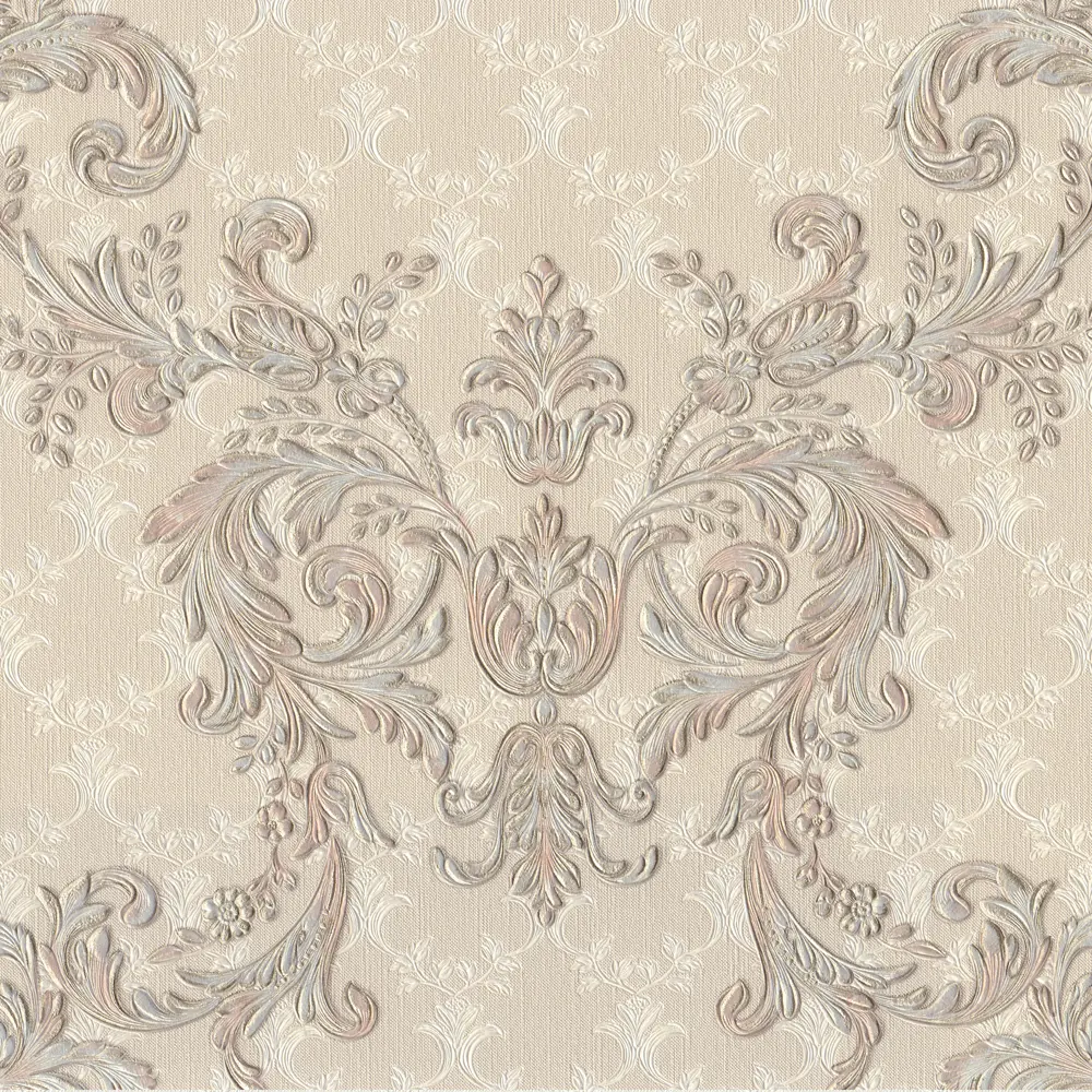 Обои флизелиновые Euro Decor Франсуаза бежевые 1.06 м 7023-01 82377848 STLM-2112222 - Вид №1