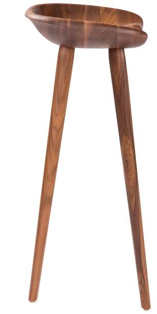 BassamFellows Барный стул из массива дерева с подставкой для ног Tractor Cb-23 - Вид №3