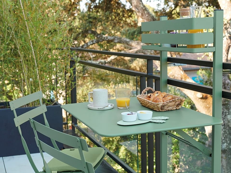 Стальной прямоугольный складной садовый стол Fermob BISTRO BALCONY TABLE ARCH-00009642 - Вид №2