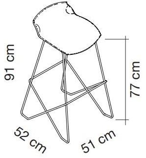 Caimi Brevetti Табурет из полиамида с подставкой для ног Kaleidos sun-id-1393571 - Вид №3