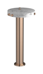 Напольный смесиель для ванны с встроенным душем. WE ARE IB mr399sr_1 Brushed Rose Gold Marmo