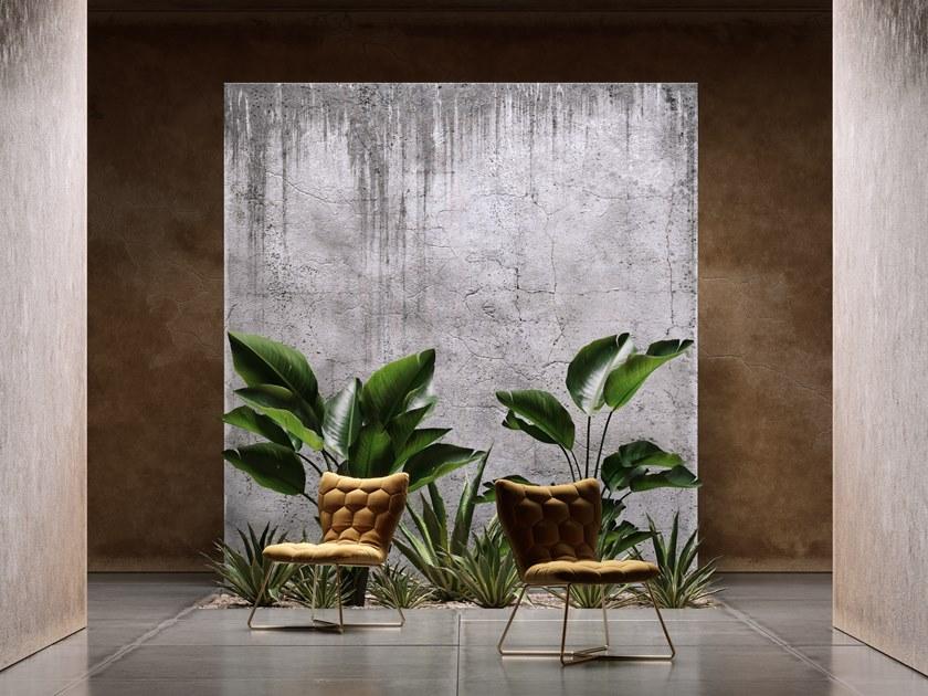 Domkapa Кресло из бархата и структура из стали, полированной золотом  Dkk30  - Вид №6