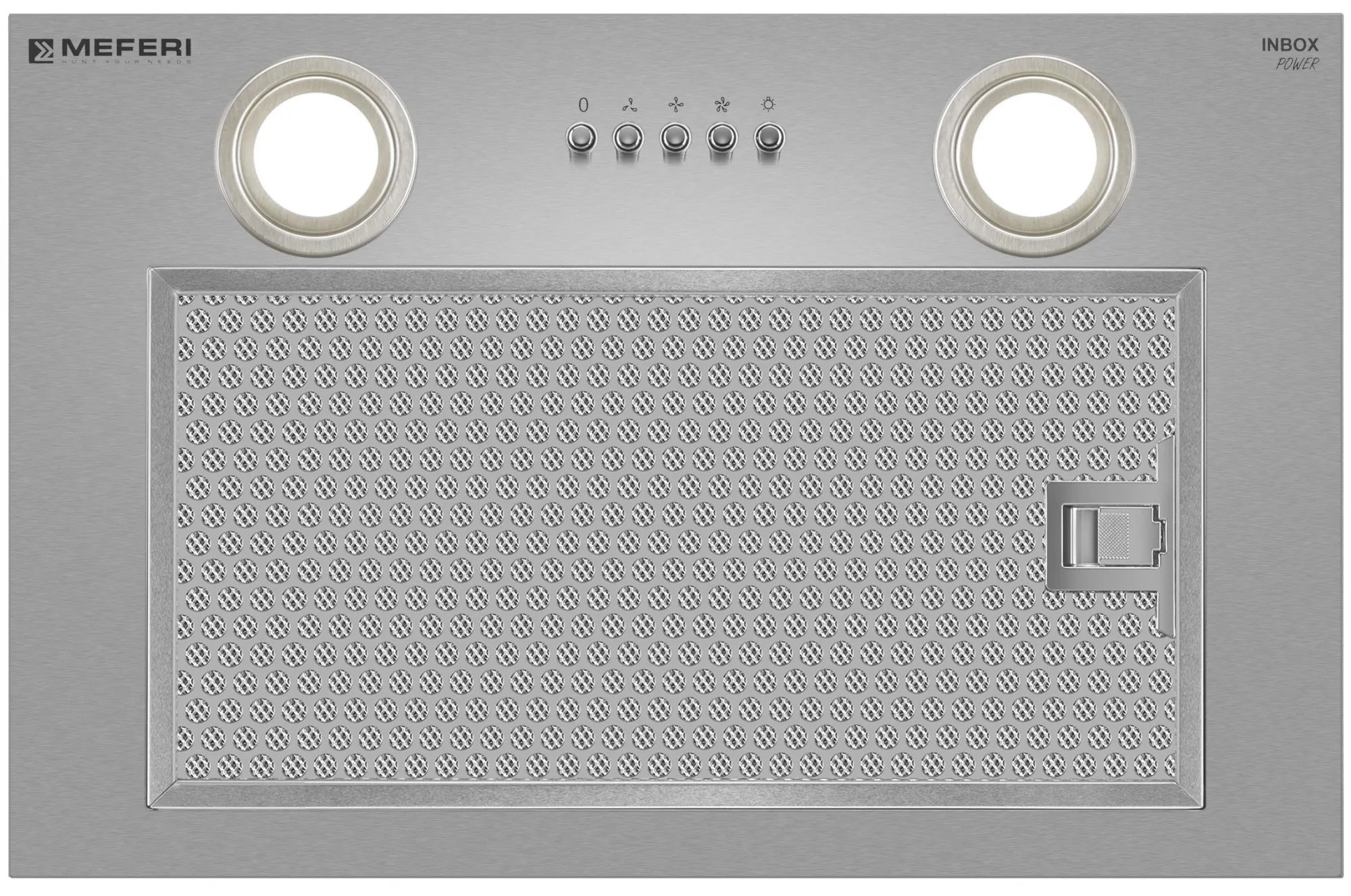 9168717 Вытяжка полновстраиваемая Meferi INBOX45IX POWER серый STDN-0020184 - Вид №4