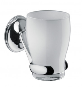 11014 Подставка под стакан. Bongio Fleur Blanc&Noir