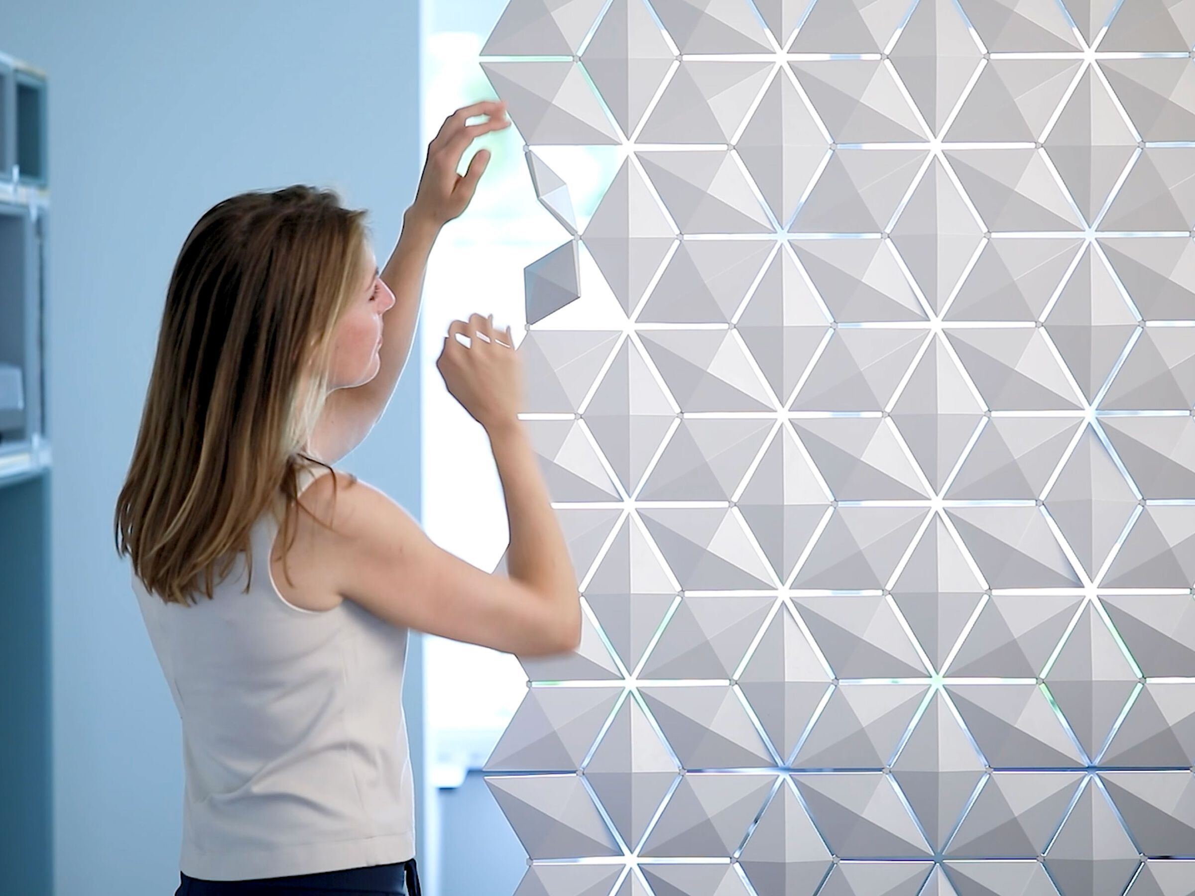 Подвесная перегородка bloomming FACET 102x226cm con binario scorrevole ARCH-00003421