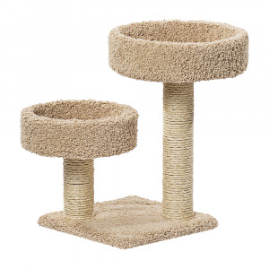 Т0032887 Когтеточка для кошек ковролиновая Двойная лапа ПУШОК