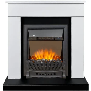 Каминокомплект Royal Flame Bergen STD SFT разборный Aspen Black 1.5 кВт цвет бело-черный 89396826 STLM-2194173
