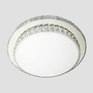 Потолочный светодиодный светильник Ambrella light Orbital Crystal F95 CH/CL 72W D600 AMBRELLA LIGHT ORBITAL CRYSTAL 223526 Белый