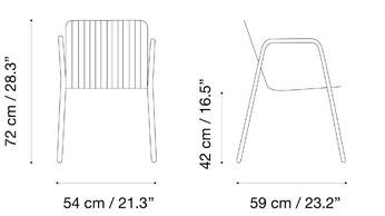 iSimar Садовый стул с подлокотниками Niza 8060 - Вид №4
