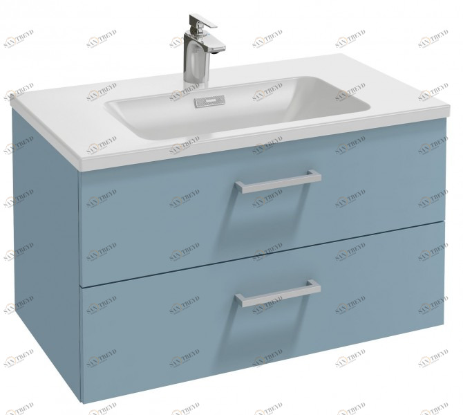 EB2078-R1-N18 Мебель под раковину-столешницу 80 см, 2 выдвижных ящика, изогнутая ручка Jacobdelafon VOX Santreyd