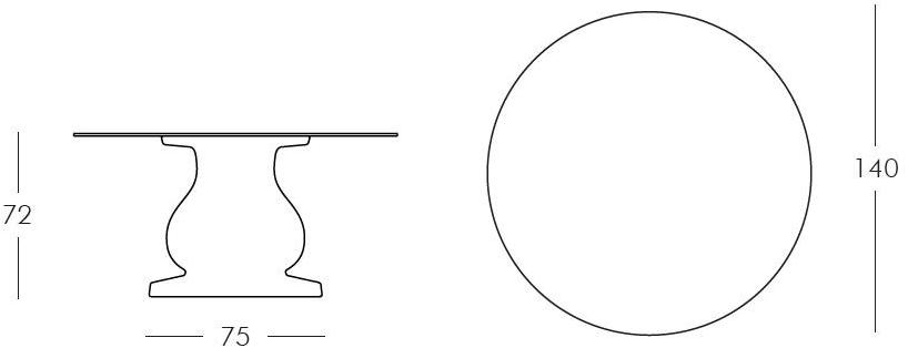 SLIDE Круглый стол из полиэтилена и столешница из hpl с эффектом мрамора sun-id-1360509 - Вид №9