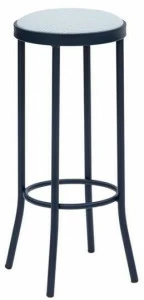 iSimar Стул из высокой стали со встроенной подушкой и подставкой для ног Puerto 8133