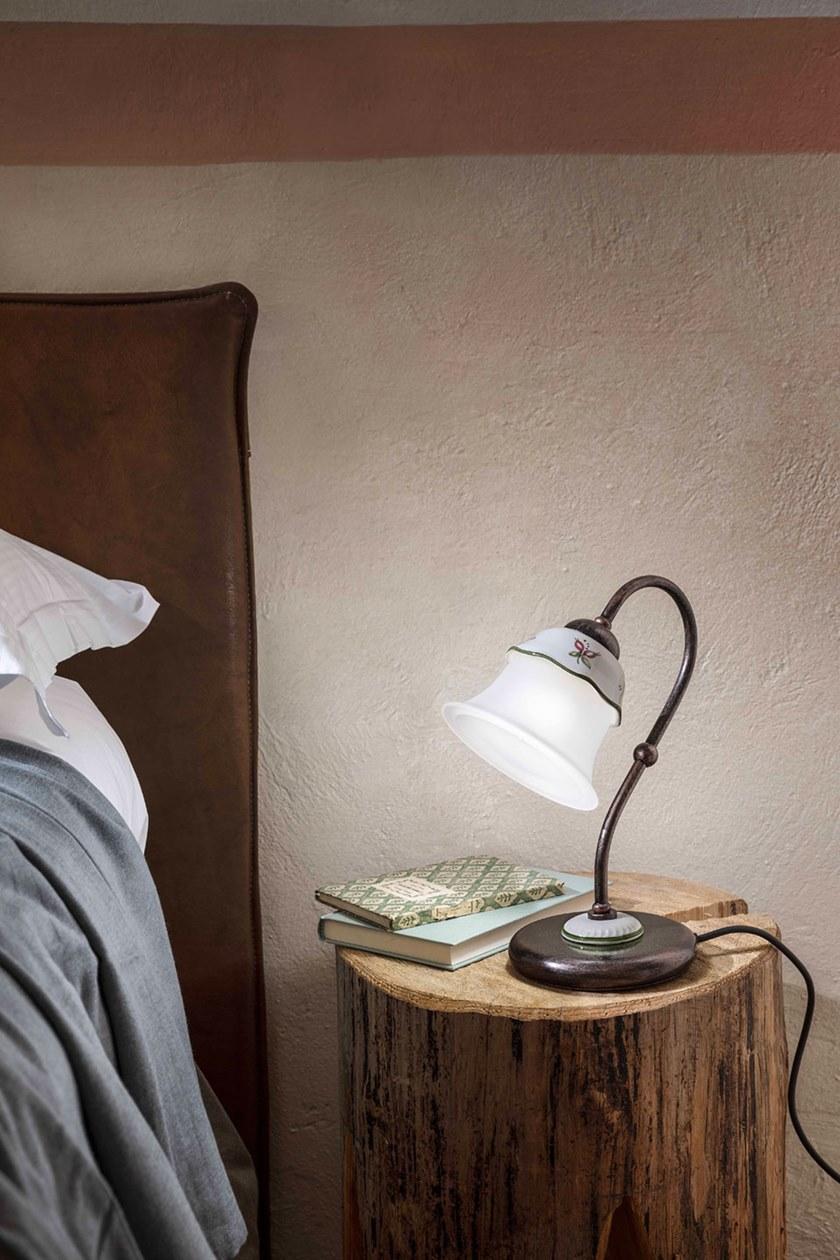 FERROLUCE Керамическая настольная лампа с фиксированным кронштейном Ferrara C192 - Вид №1