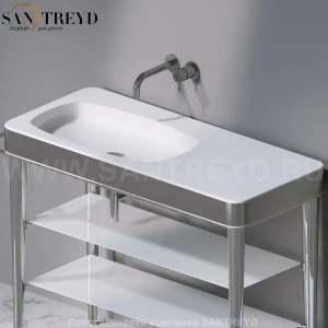 L130251 Накладная раковина на столешницу  прямоугольная A. e T. Italia FUSION